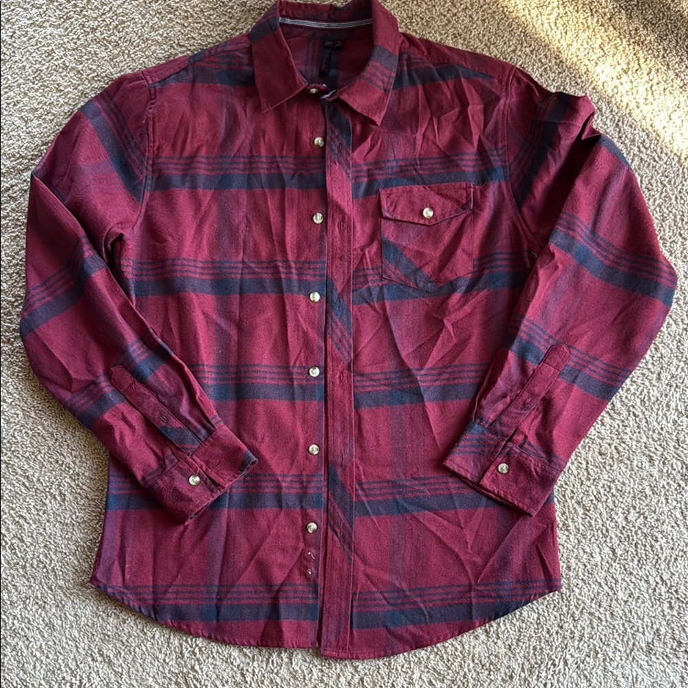 Men's Red Plaid Shirt